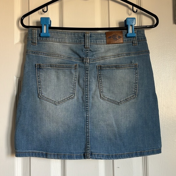 Wild Blue Denim Skirt - Picture 3 of 5